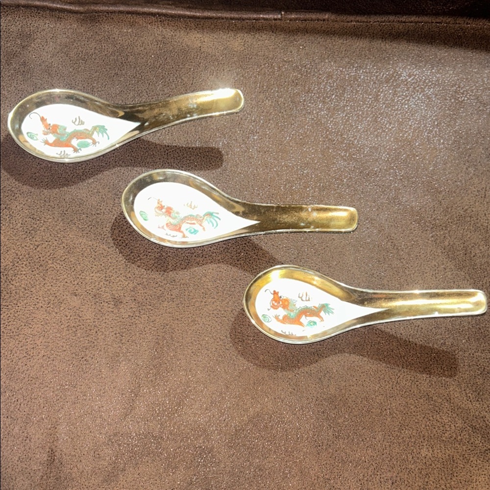 Vintage Japan Soup Spoon set if 3